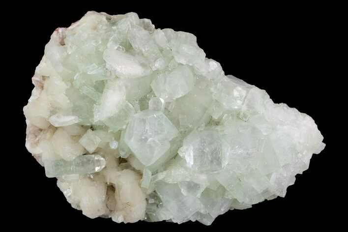 Zoned Apophyllite Crystals With Stilbite - India #91322
